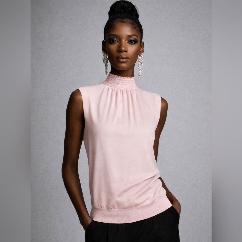 Prada NWT Sleeveless High-Neck Wool Top